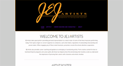 Desktop Screenshot of jejartists.com